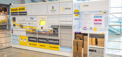 Paczkomat® InPost před pracovištěm bezpečnostní kontroly