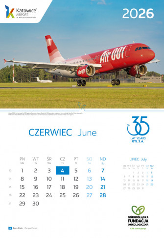 Kalendarz Katowice Airport 2026 - Kalendarz Katowice Airport 2026