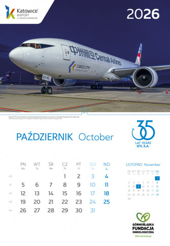 Kalendarz Katowice Airport 2026 - Kalendarz Katowice Airport 2026
