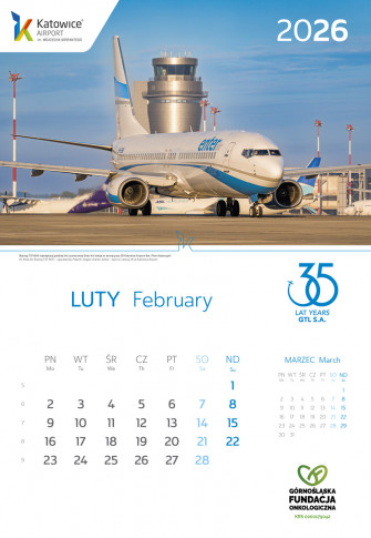 Kalendarz Katowice Airport 2026 - Kalendarz Katowice Airport 2026