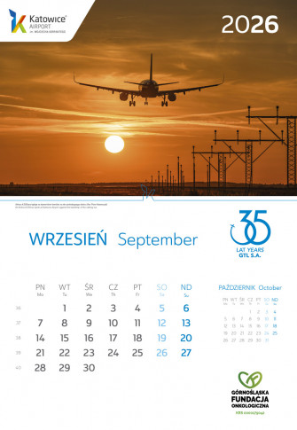 Kalendarz Katowice Airport 2026 - Kalendarz Katowice Airport 2026